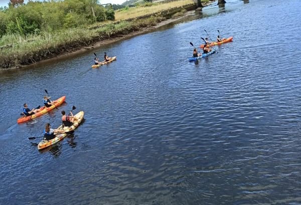 rutas en kayak con monitores en Ponteceso